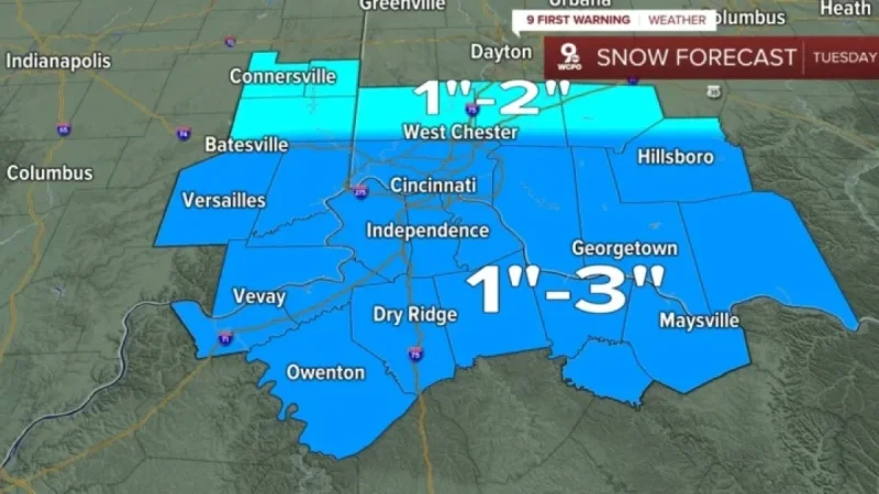 Snow Alert: Expect 1-3 Inches with Detailed Accumulation Timeline