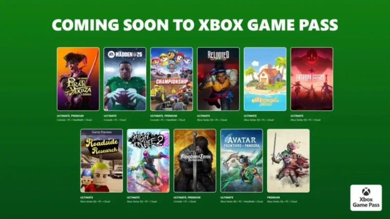 Xbox Game Pass Welcomes High on Life 2, Madden NFL 26, Avatar, and More
