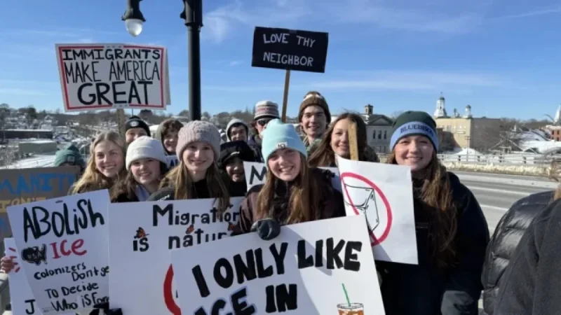 Midcoast Students Walk Out to Protest Federal Immigration Enforcement