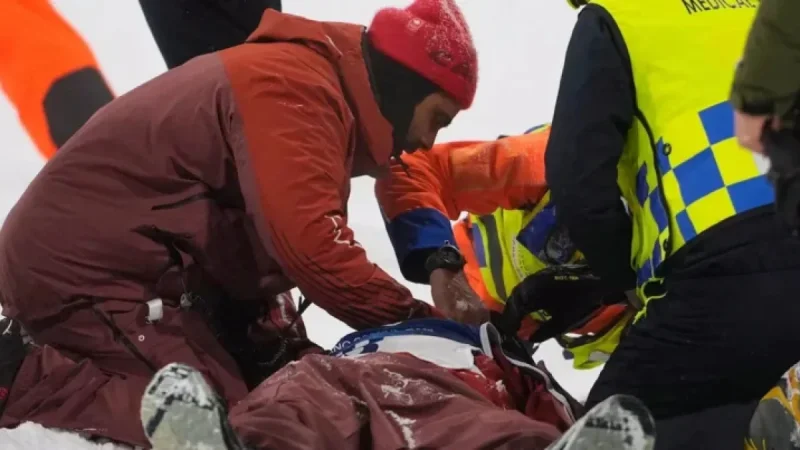 Canadian Snowboarder McMorris Injured and Stretchered Off in Olympic Training Fall