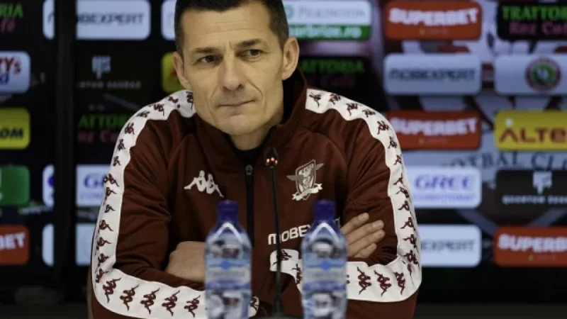Costel Gâlcă Stays Silent on Rapid’s Title Lead: “Same Message”