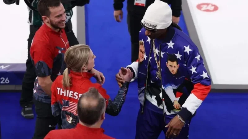 Snoop Visits as U.S. Olympic Curling Team Sets New Mixed Doubles Record