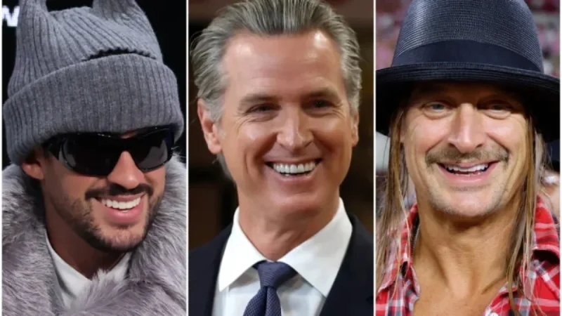 California Celebrates ‘Bad Bunny Day’ as Newsom Jabs Kid Rock