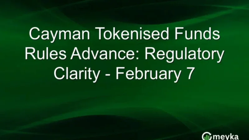 Cayman Advances Tokenised Funds Rules: Regulatory Clarity by February 7