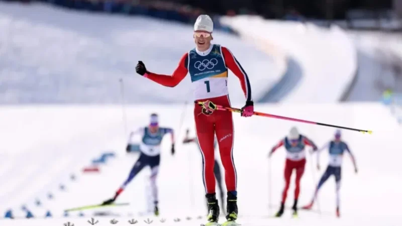 Johannes Klaebo Clinches Skiathlon Gold, Eyes Olympian Record in Cross-Country Skiing