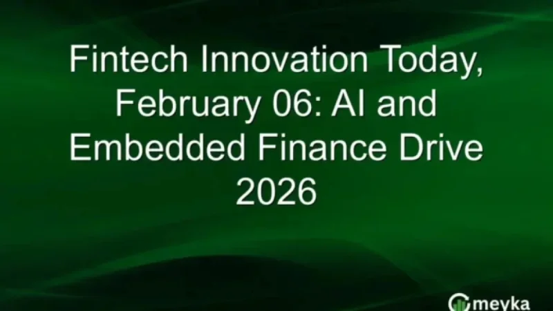 AI and Embedded Finance Drive Fintech Innovation Through 2026