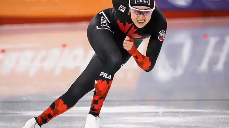 Canadian Speed Skater Béatrice Lamarche Places 5th in Olympic 1,000m Debut