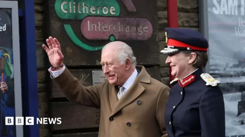 King Charles III Tours Clitheroe, Samlesbury, and Longridge