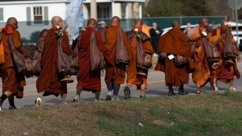 Monks’ ‘Walk for Peace’ Causes Road Closures in Northern Virginia