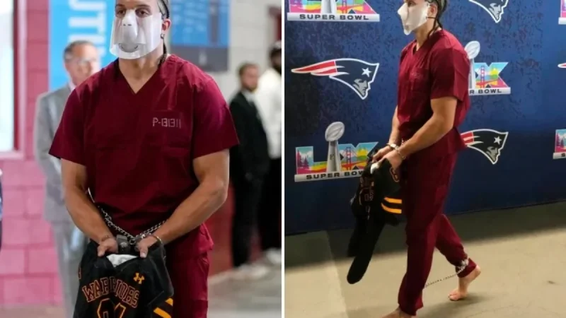 Patriots’ Mack Hollins Shocks Super Bowl 2026 in Prison Jumpsuit Arrival