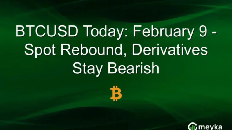 BTCUSD Spot Rebounds Today, Derivatives Maintain Bearish Outlook