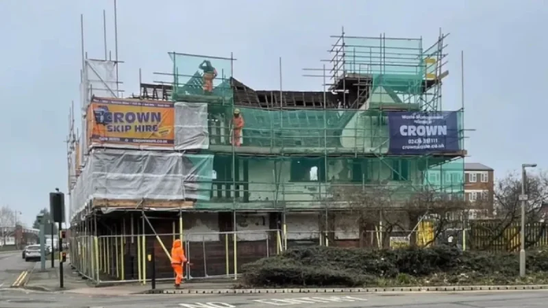 Historic Nuneaton Town Centre Pub Demolition Reaches Key Milestone