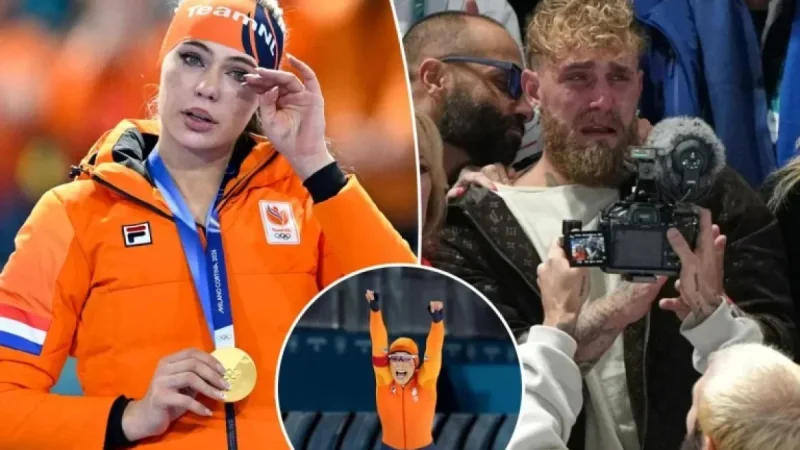 Jutta Leerdam Breaks Olympic Record, Wins Gold as Jake Paul Weeps