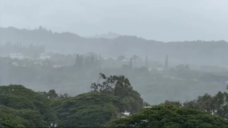 Strong Winds and Heavy Rain Persist Across the State Monday