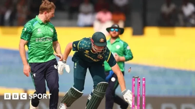 Australia’s Travis Head Falls in Second Over Against Ireland in T20 World Cup