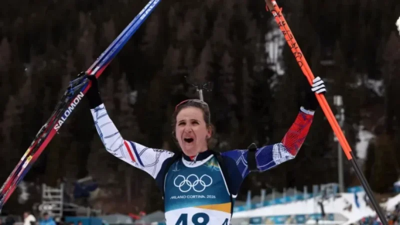 Julia Simon Wins Gold in Biathlon; Perrine Laffont Takes Ski Bronze