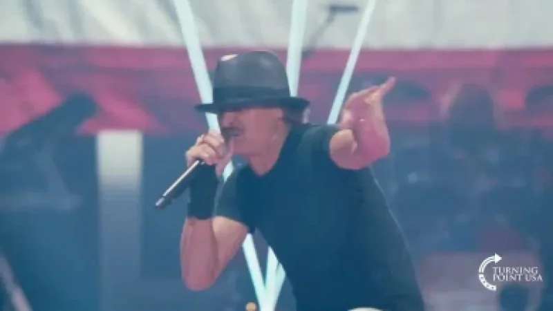 Kid Rock Rebuts Lip-Sync Allegations at Turning Point Halftime Show