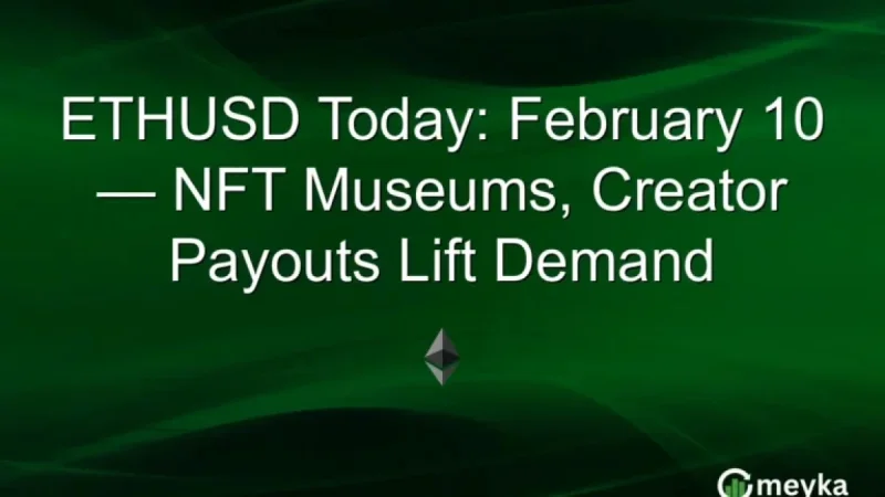 NFT Museums, Creator Payouts Drive ETHUSD Demand on February 10