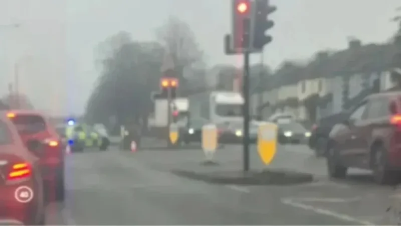 Severe Derby Car Crash Hurls Man Into Air, Leaving Him Injured