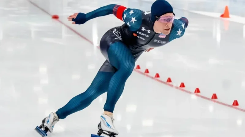 Burlington Speedskater Secures 19th Place in Olympic Debut