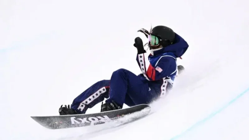 Chloe Kim Wins Silver in Women’s Halfpipe Snowboarding Event