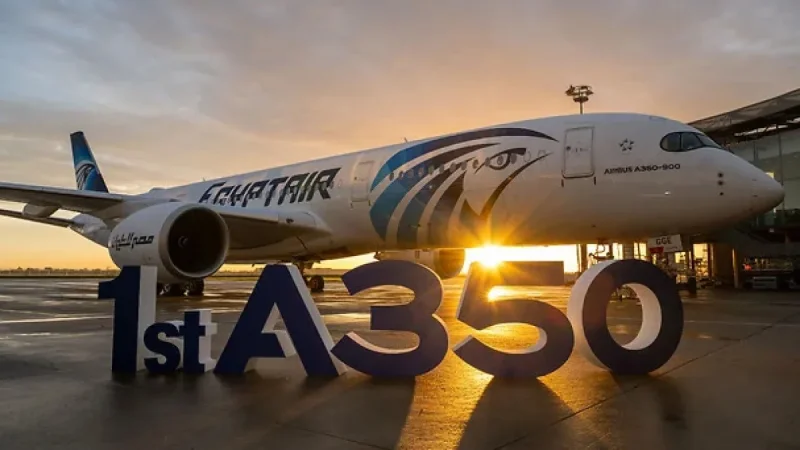 EGYPTAIR Welcomes First Airbus A350-900 in 16-Aircraft Deal