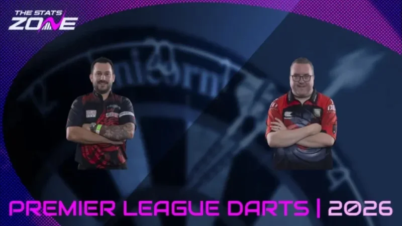 Jonny Clayton Faces Stephen Bunting in 2026 Premier League Darts Quarter-Final