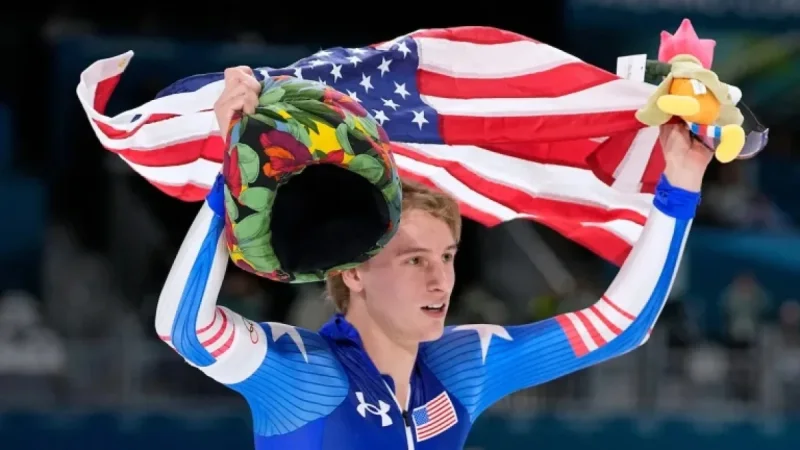 Jordan Stolz Shatters Olympic Record to Claim Speed Skating Gold