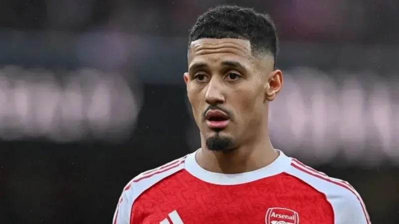 William Saliba Misses Arsenal vs. Brentford Match Today