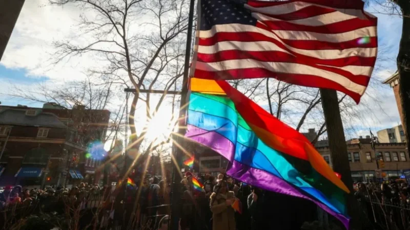 Stonewall Inn Rehangs Pride Flag, Challenges Trump