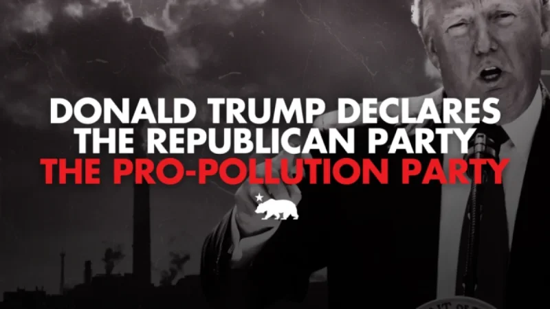 Trump Labels Republican Party as Pro-Pollution