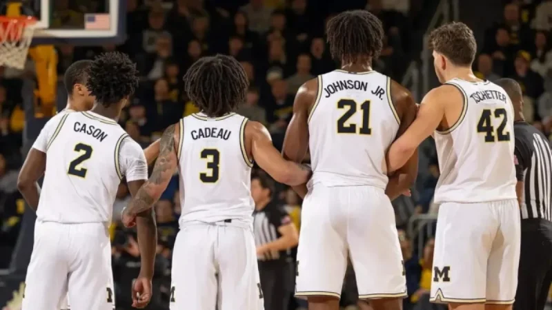 Crisler Center Hosts White Out for UCLA vs. Michigan Showdown