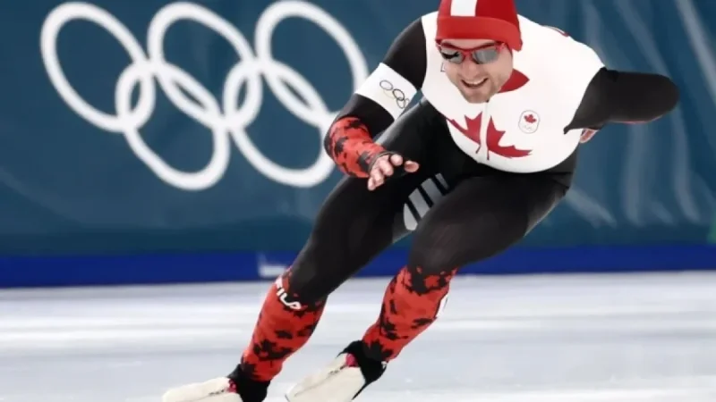 Laurent Dubreuil Wins Bronze in 500m Speed Skating