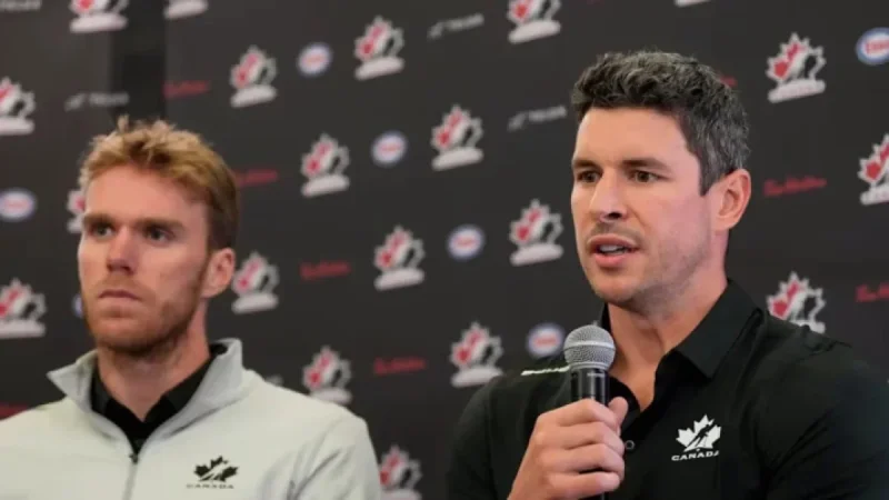 Sidney Crosby Passes Team Canada Torch to Connor McDavid for 2026 Olympics