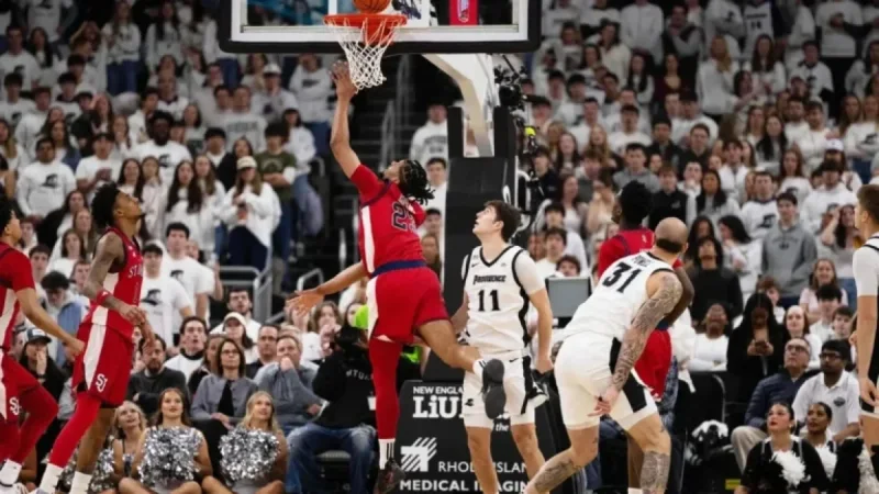 Six Players Ejected After Foul on Ex-Friars Star Bryce Hopkins in PC-St. John’s Game