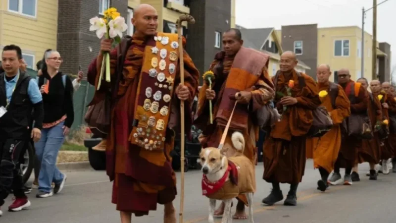 Buddhist Monks Arrive in Fort Worth for Peaceful Homecoming Celebration