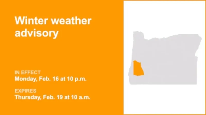 Central Douglas County Faces Winter Weather Advisory from Monday to Thursday