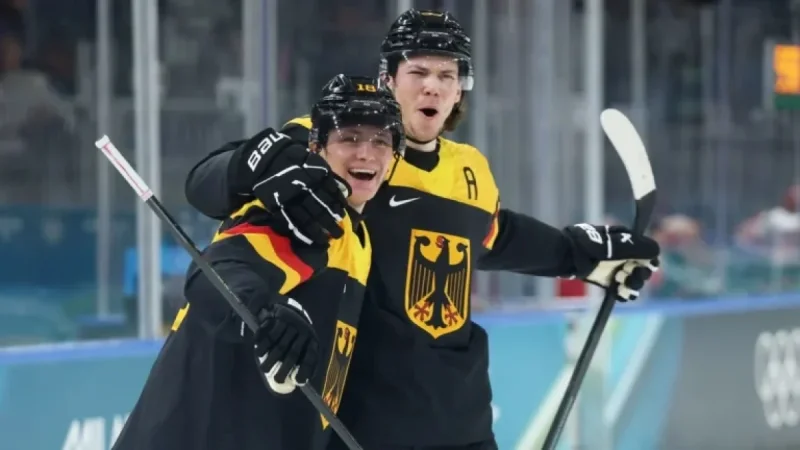 Stutzle Shines with Two Goals as Germany Defeats Denmark in Olympic Opener
