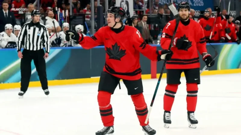 Celebrini Scores Historic Penalty Shot in Canada’s Olympic Hockey Victory