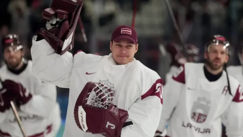 Elvis Merzlikins Leads Latvia in Qualification Match Against Sweden