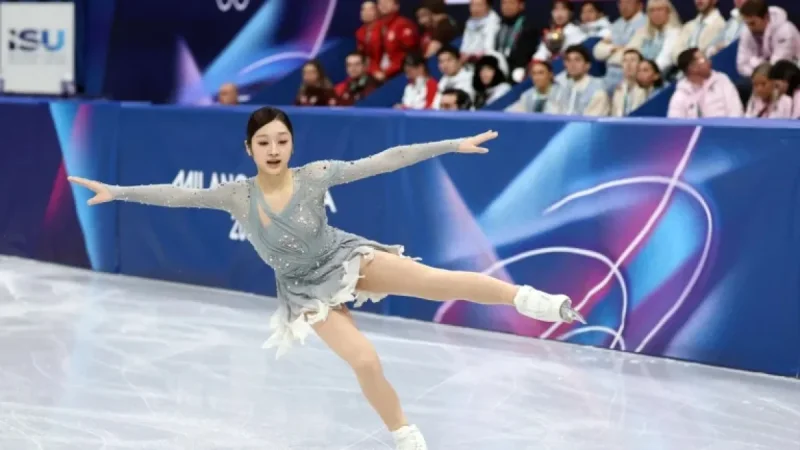 Women’s Singles Figure Skaters Compete in Short Program