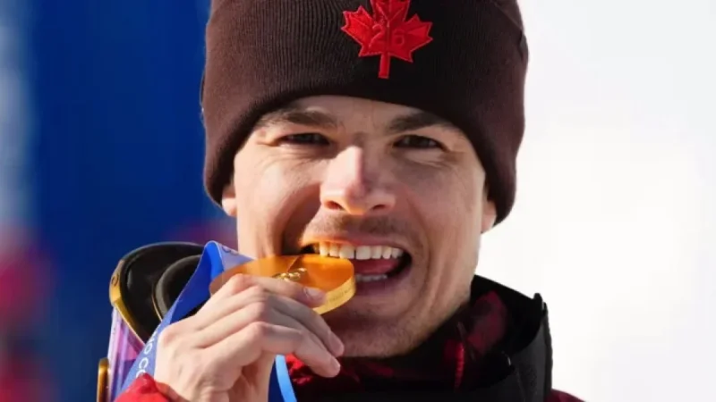 Mikael Kingsbury Celebrates Perfect Gold Win in Final Olympics