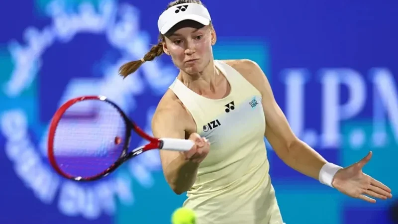 Rybakina Dominates Dubai Debut, Defeats Birrell in One Hour