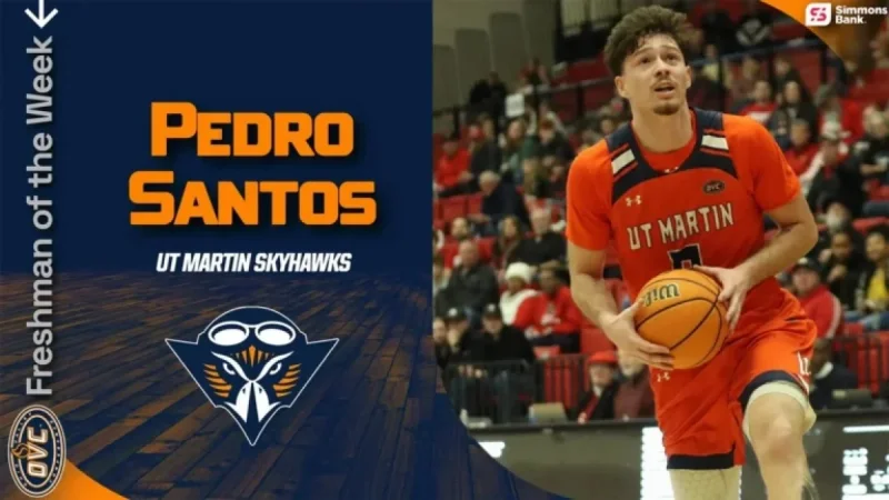 Santos Named Third UT Martin Hoops Freshman to Win 2025-26 OVC Honors