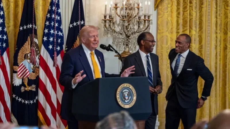 Black Supporters Highlight Minority Gains at Trump White House Ceremony