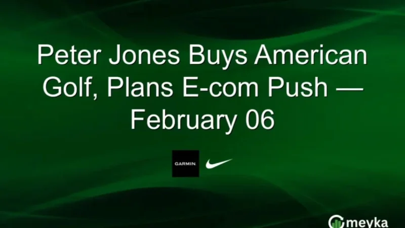 Peter Jones Acquires American Golf, Plans E-Commerce Expansion