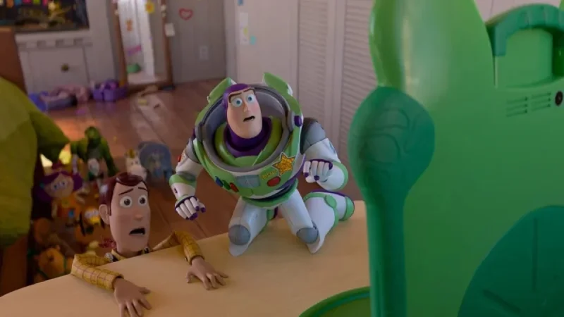 Buzz Lightyear and Balding Woody Reunited