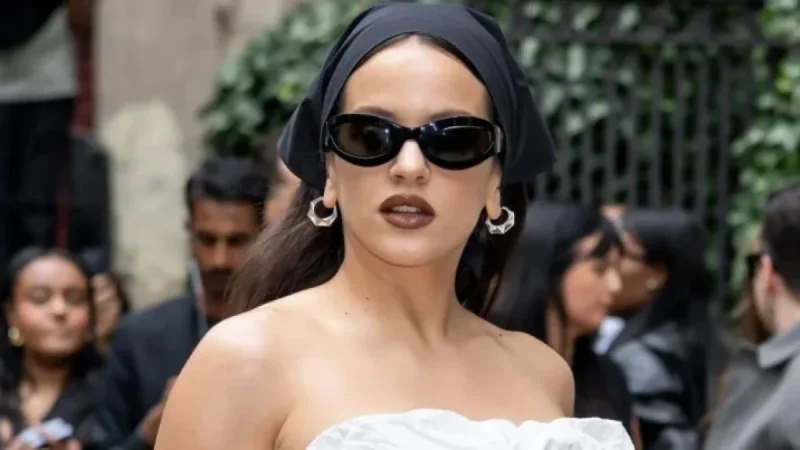 Rosalia Stuns in Swoonworthy Silver Dress at Calvin Klein Event