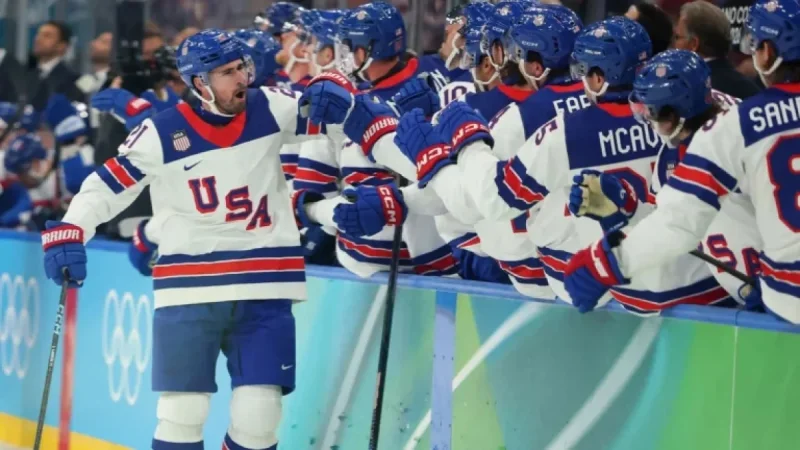 Larkin Leads Team USA into Olympic Gold Medal Showdown with Canada