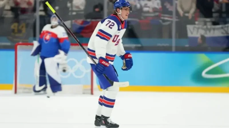 Tage Thompson Exits Due to Injury in US Hockey Olympic Semifinal